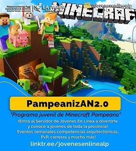 Programa juvenil de Minecraft pampeano y torneos online para agosto