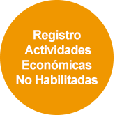 Img: Registro Actividades Económicas No habilitadas